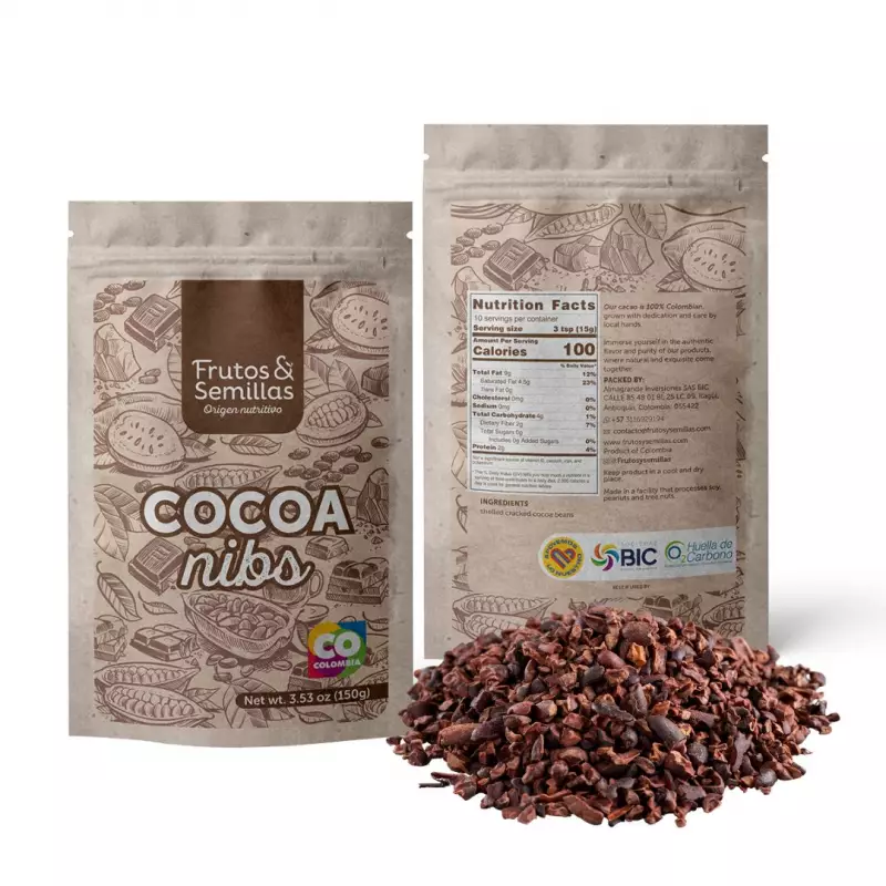 Cocoa nibs - 5.29 oz - Natural - Crunchy - Healthy - Intense