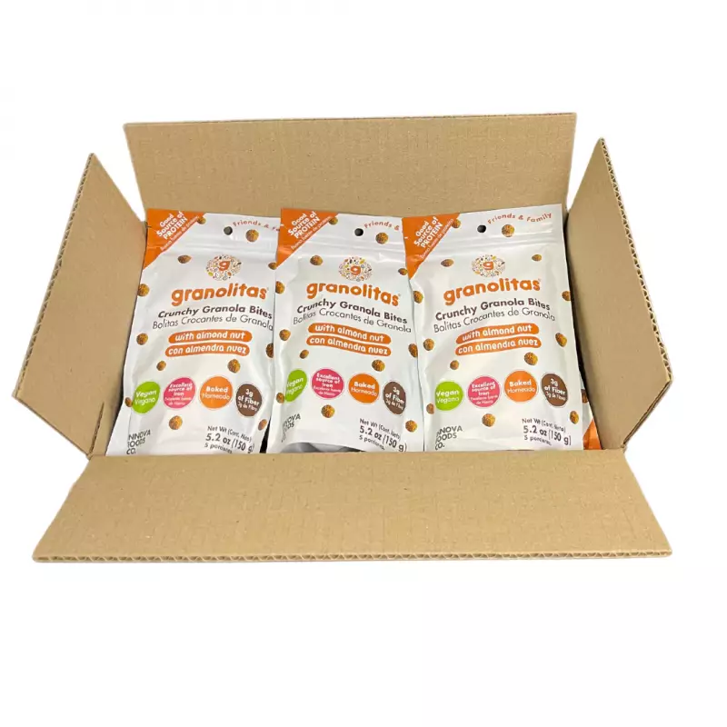 Crunchy Granola Bites - Almond Nuts - 5.2 OZ - Vegan - Baked
