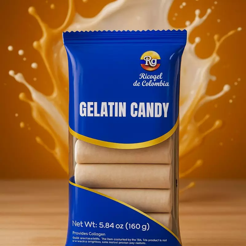 Ricogel | Gelatin Candy | Traditional Colombian Sweet |13 units | 5.64 oz