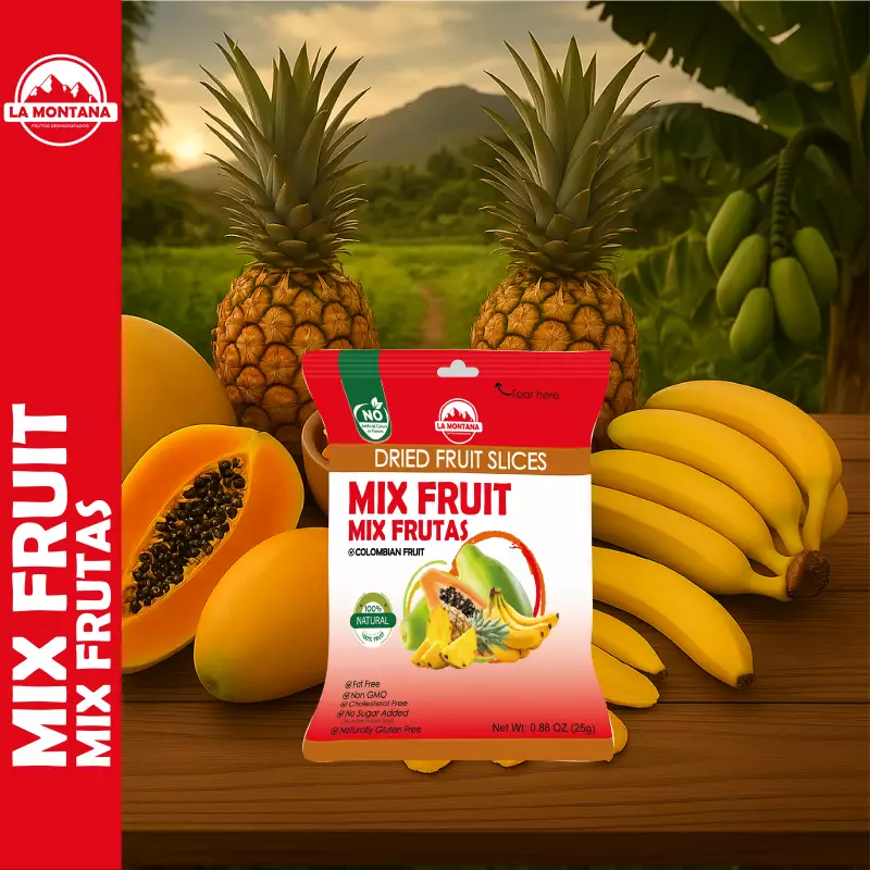 Mix Fruit dried snacks - 0.88 oz - 100% fruit natural - No sugar addied - Gluten Free