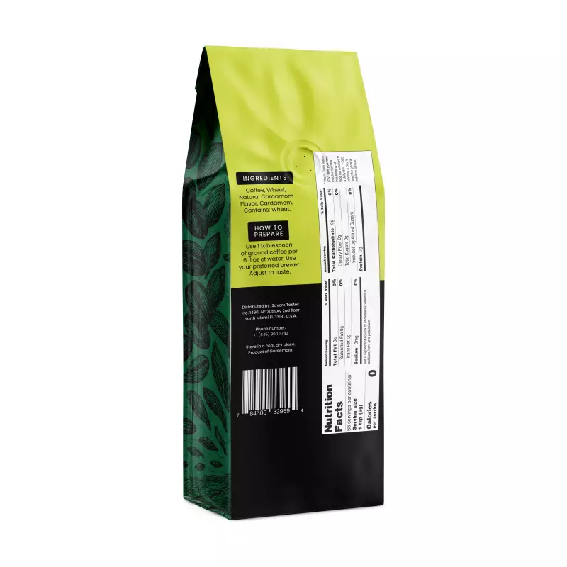 Coffee & Natural Blend-Cardamom-12 oz-Functional Beverage-Guatemala’s Gourmet Premium PL