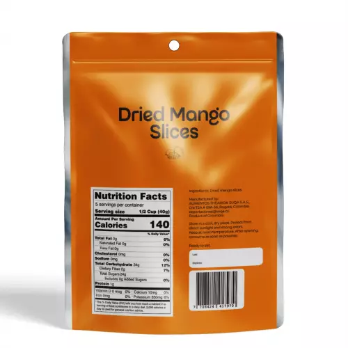 Alimentos Thearion Suqa-Dried Mango Slices - 7.05 oz - 100% Natural -Kosher-No sugar added