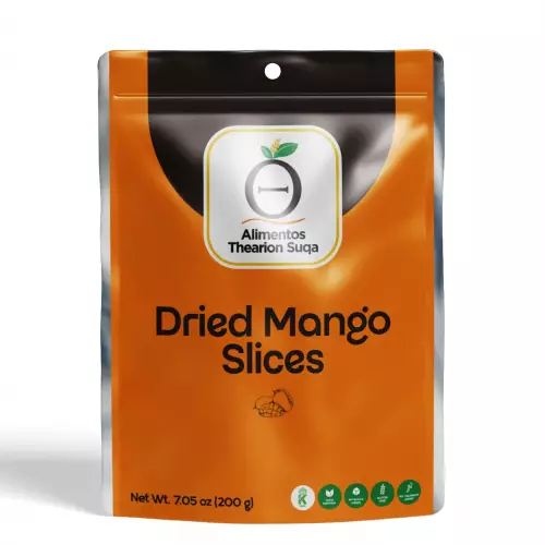 Alimentos Thearion Suqa-Dried Mango Slices - 7.05 oz - 100% Natural -Kosher-No sugar added
