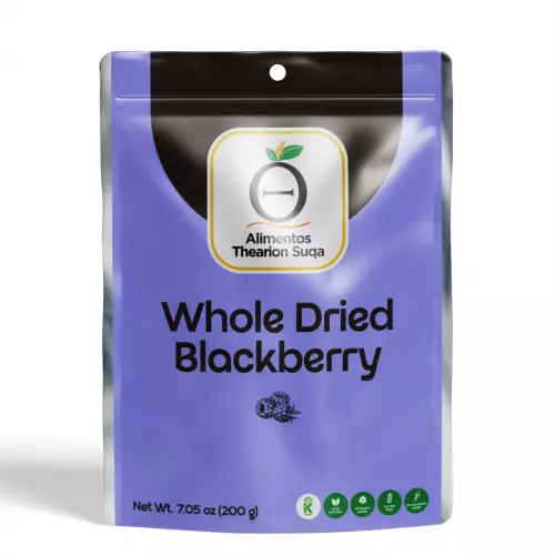 Alimentos Thearion Suqa-Dried Whole Blackberry - 7.05 oz - 100% Natural -Kosher-No sugar added