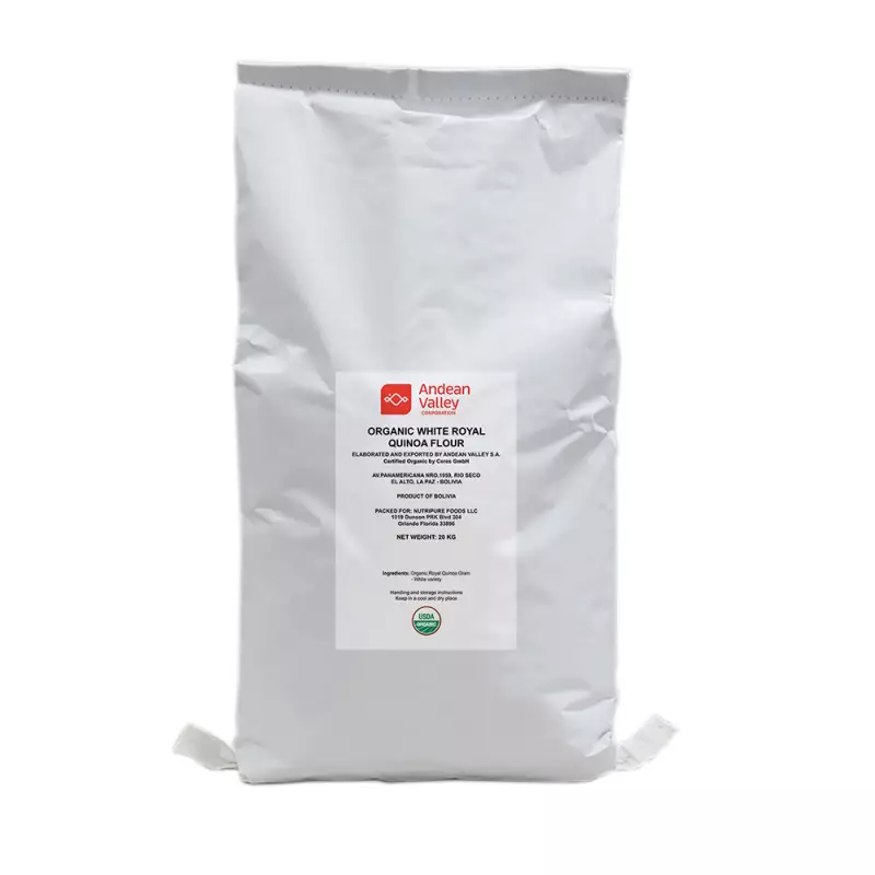 Andean Valley | Organic White Royal Quinoa Flour | 44 lb. E