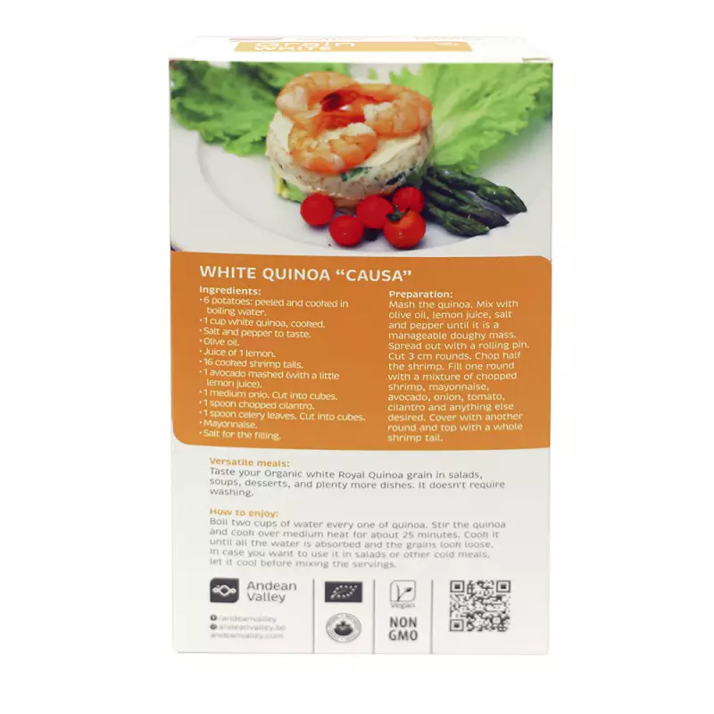 Andean Valley | Organic White Royal Quinoa Grain | 10,58oz. E