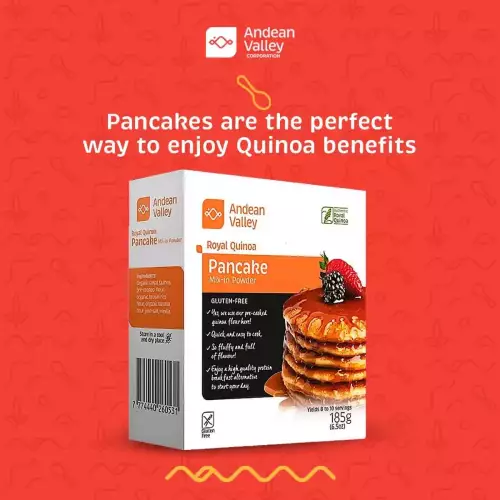 Andean Valley | Royal Quinoa Pancake Mix | 6.5 oz | Gluten-Free E