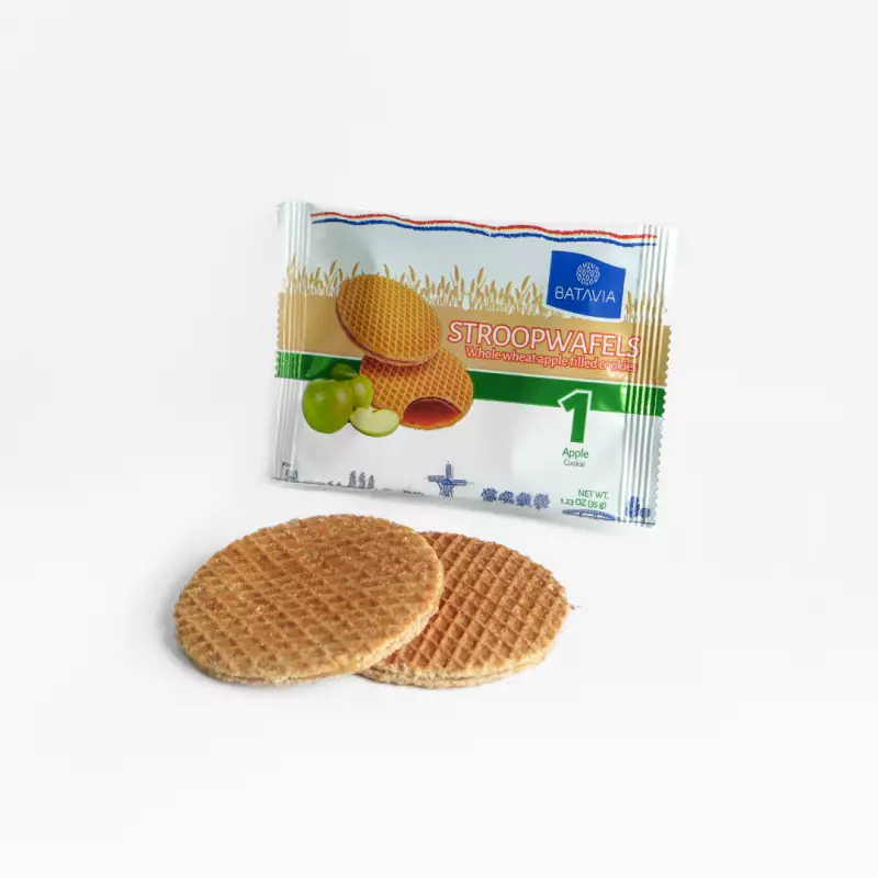 Batavia Foods | Stroopwafels Whole Wheat Apple Filled Cookies | 16 Units | 19,75 Oz E