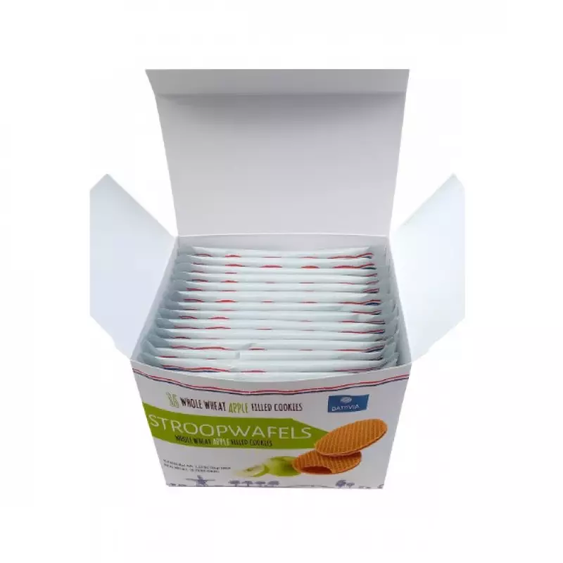Batavia Foods | Stroopwafels Whole Wheat Apple Filled Cookies | 16 Units | 19,75 Oz E