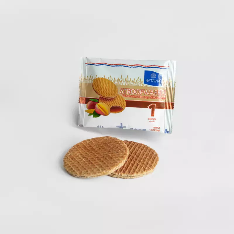 Batavia Foods | Stroopwafels Whole Wheat Mango Filled Cookies | 16 Units | 9,75 Oz E