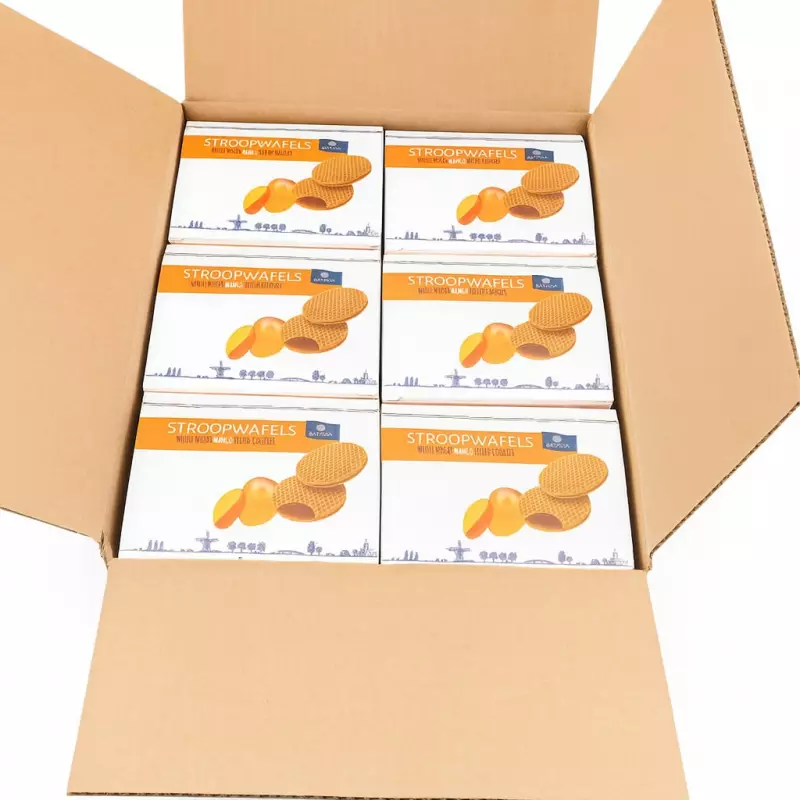 Batavia Foods | Stroopwafels Whole Wheat Mango Filled Cookies | 16 Units | 9,75 Oz E