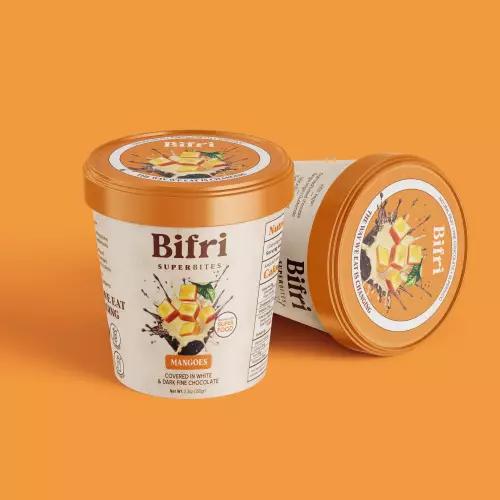 Bifri Superbites - Frozen Mangoes in White & Dark Fine Chocolate - 5.3oz