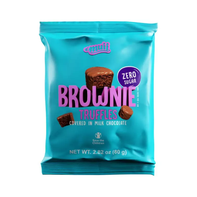 Brownie truffles sugar free in bites 2.8 oz