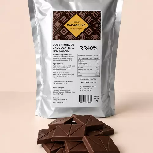 Cacaosuyo 40% Rupa Rupa Cocoa Chocolate Coating with milk - 35.27 oz