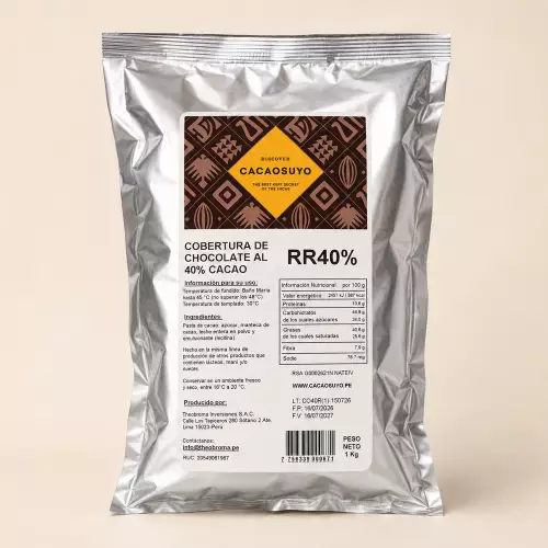 Cacaosuyo 40% Rupa Rupa Cocoa Chocolate Coating with milk - 35.27 oz