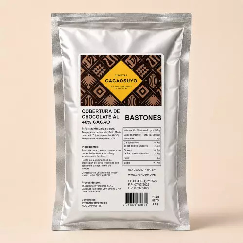 Cacaosuyo 40% Rupa rupa Cocoa Chocolate Sticks - 35.27 oz
