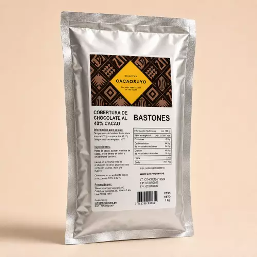 Cacaosuyo 40% Rupa rupa Cocoa Chocolate Sticks - 35.27 oz