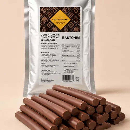 Cacaosuyo 40% Rupa rupa Cocoa Chocolate Sticks - 35.27 oz