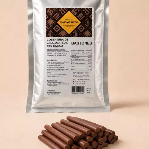 Cacaosuyo 40% Rupa rupa Cocoa Chocolate Sticks - 35.27 oz