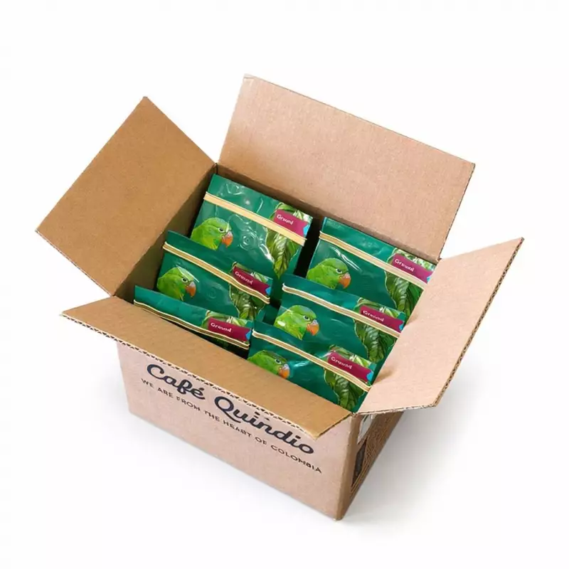 Cafe Quindio Decaf | Medium Roast 100% Colombian Excelso Ground Arabica Coffee | 12 Ounce Bag E