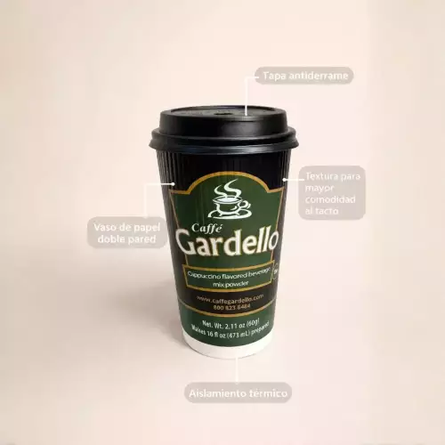 Caffe Gardello|Cappuccino flavored powder|2.11 oz| Instant drink mix E