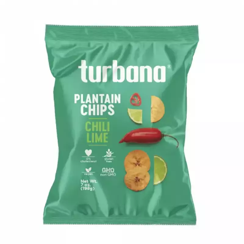 Chili Lime Plantain Chips x 7 oz E