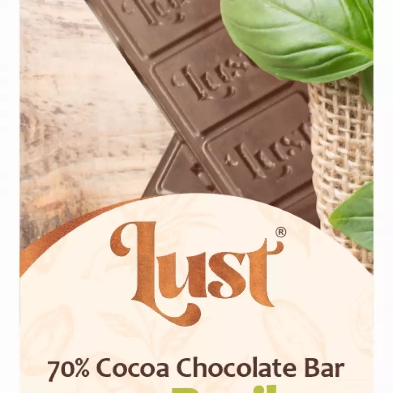 Chocolate with BASIL 70% cocoa - 2.11oz - Gluten Free - Vegan - Milk Free