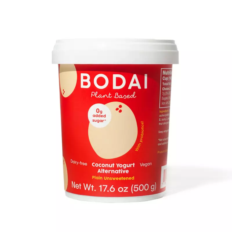 Coconut Yogurt Alternative Plain Unsweetened - 17.6oz. Vegan, Dairy/Soy/Gluten-Free. With Probiotics