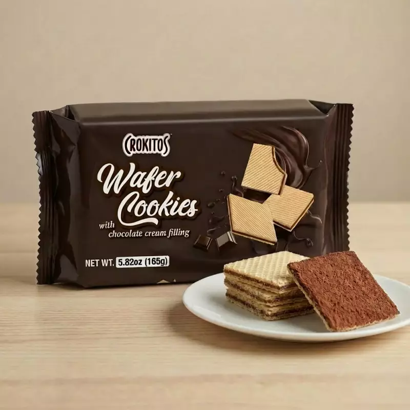 Crokitos | Wafer cookie filled with chocolate-flavored cream | 5.82 oz E