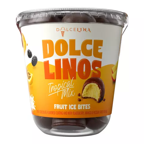 Dolcelina Desserts - 4,20 oz - Mango, Blackberry & Passion Fruit Ice Cream Bites in Chocolate