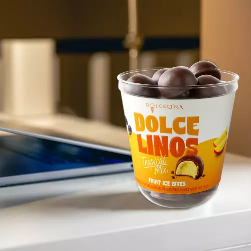 Dolcelina Desserts - 4,20 oz - Mango, Blackberry & Passion Fruit Ice Cream Bites in Chocolate