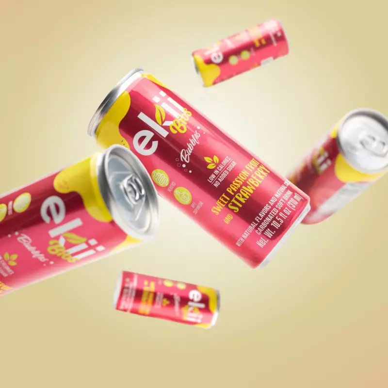 Ekii Bios | Sweet Passion Fruit & Strawberry Sparkling Soda | 10.5 oz | 12 Pack E