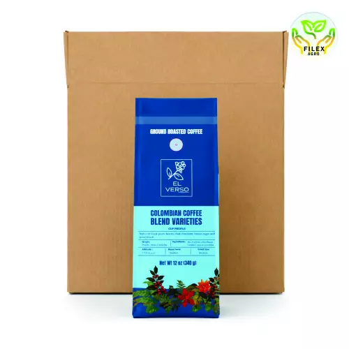 El Verso-Ground Roasted Coffee 12 Oz - Colombia Blend Varieties