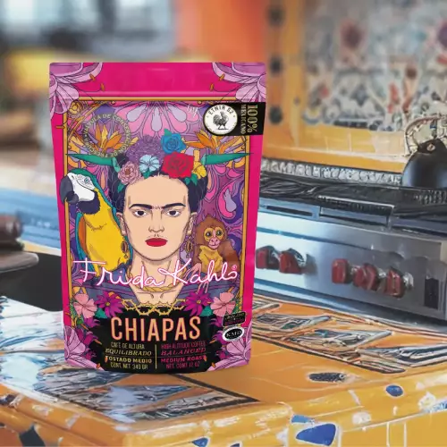 ETNIA 52 Frida Kahlo Chiapas Medium Roast Ground Coffee 12oz: Notes of Honey, Caramel & Floral E