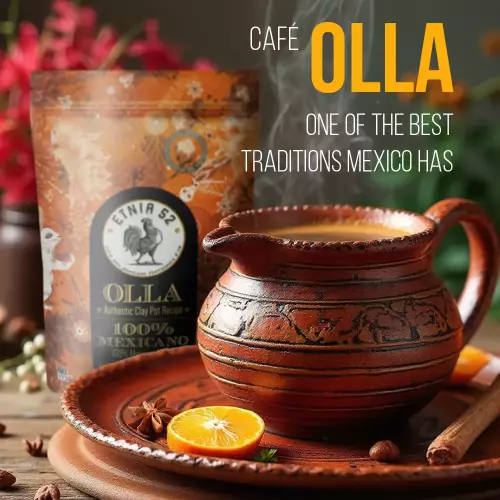 ETNIA 52-Ground Coffee Traditionally Blended with Piloncillo, Cinnamon, and Spices 1lb E