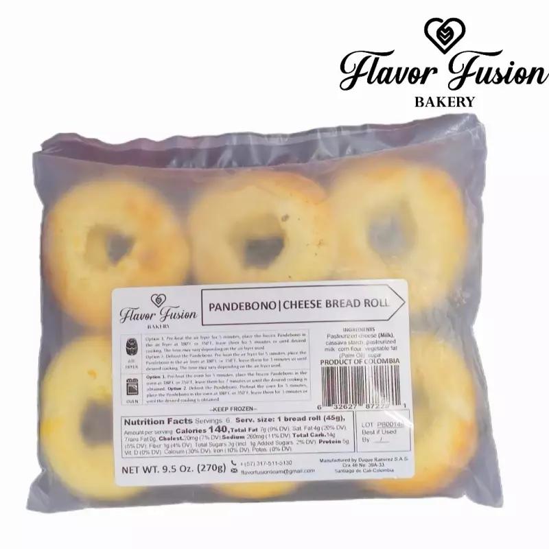 Flavor Fusion | Pandebono-Cheese Bread Roll | 9.52 oz | E