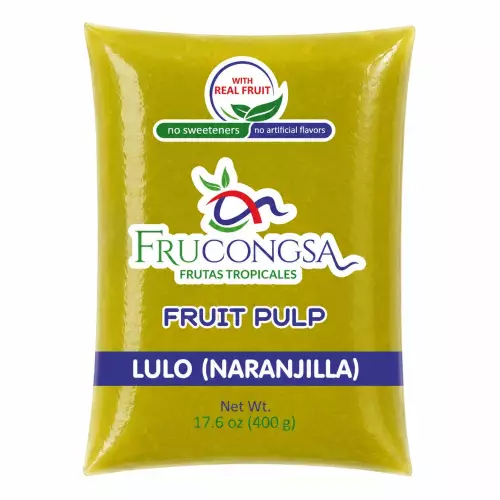 Frucongsa-lulo - Pulp-400 g per unit-Zero sugar-No artificial colors-No artificial flavors