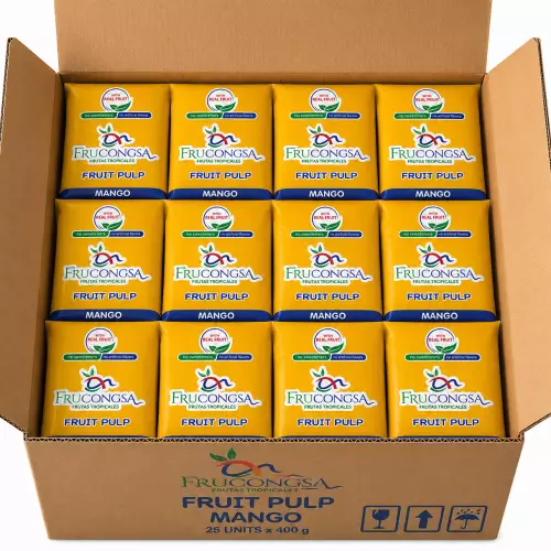 Frucongsa-mango - Pulp-400 g per unit-Zero sugar-No artificial colors-No artificial flavors