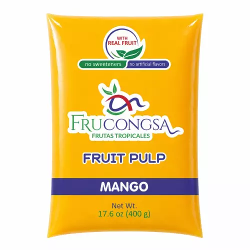 Frucongsa-mango - Pulp-400 g per unit-Zero sugar-No artificial colors-No artificial flavors