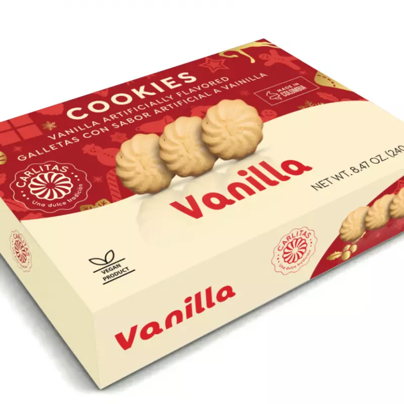 Galletas Carlitas Christmas Edition| Cookies Vanilla | 8.47 oz