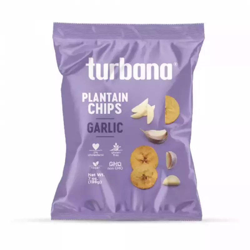 Garlic Plantain Chips x 7 oz E