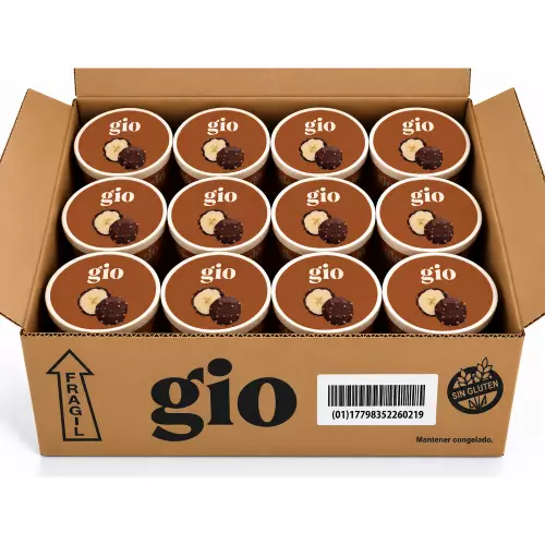 GIO | Banana with Milk Chocolate and Peanut | 5.29 oz (150 g)