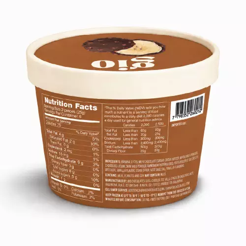 GIO | Banana with Milk Chocolate and Peanut | 5.29 oz (150 g)