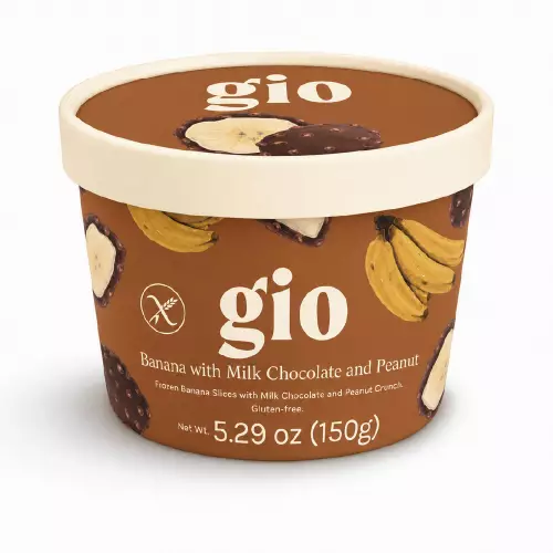 GIO | Banana with Milk Chocolate and Peanut | 5.29 oz (150 g)