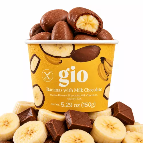 GIO | Bananas with Milk Chocolate | 5.29 oz (150 g)