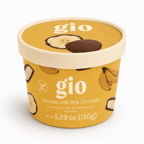 GIO | Bananas with Milk Chocolate | 5.29 oz (150 g)