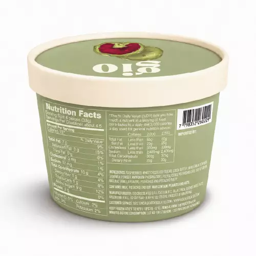 GIO | Raspberries with White Chocolate and Pistachios | 5.29 oz (150 g)