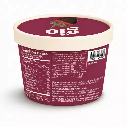 GIO | Strawberries with Dark Chocolate | 5.29 oz (150 g)