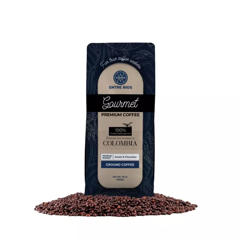 Gourmet Premium Coffee - 16oz - Grinded - Natural - Ecological - 100% Colombian Coffee