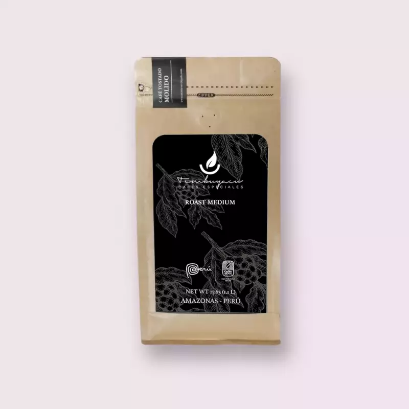 Ground Roasted Coffee 17.64 Oz / Café Timbuyacu /Organic